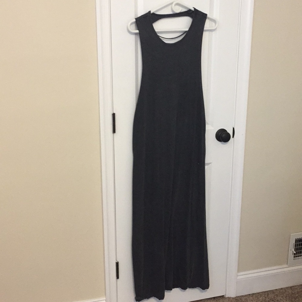 Forever 21 distressed back maxi dress